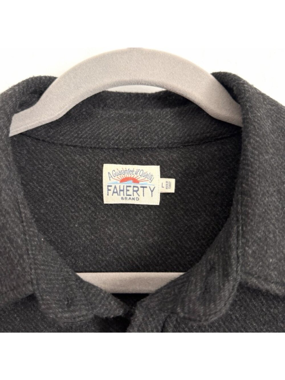 Faherty Black Casual Button-Down Shirt - Picture 4 of 8